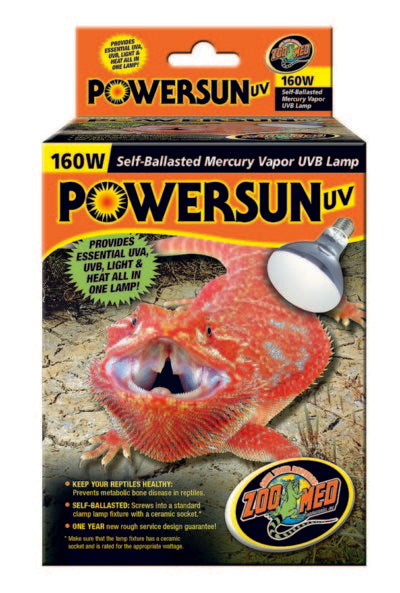 PowerSun Mercury UV Vapor 160 watt Bulb