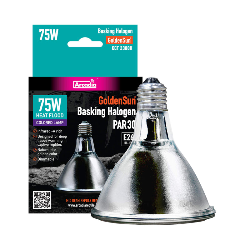 Halogen Basking Heat Lamp for Reptiles, 50 Watt