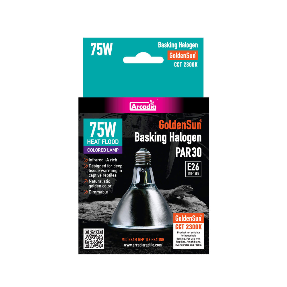 Halogen Basking Heat Lamp for Reptiles, 50 Watt