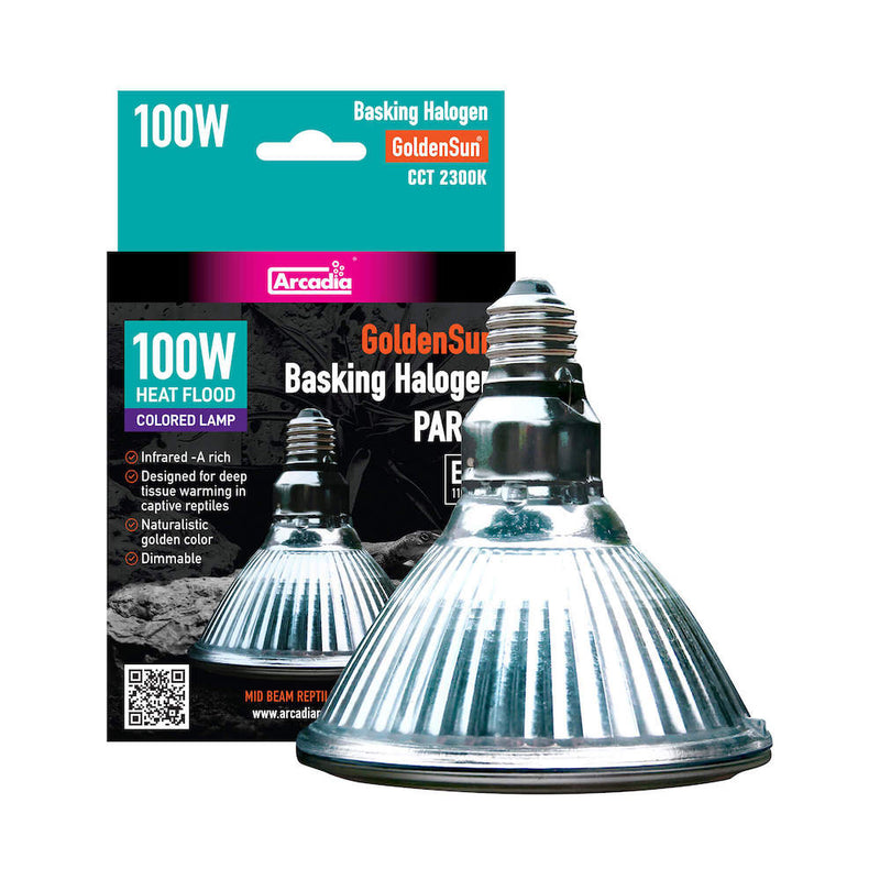 Halogen Basking Heat Lamp for Reptiles, 50 Watt