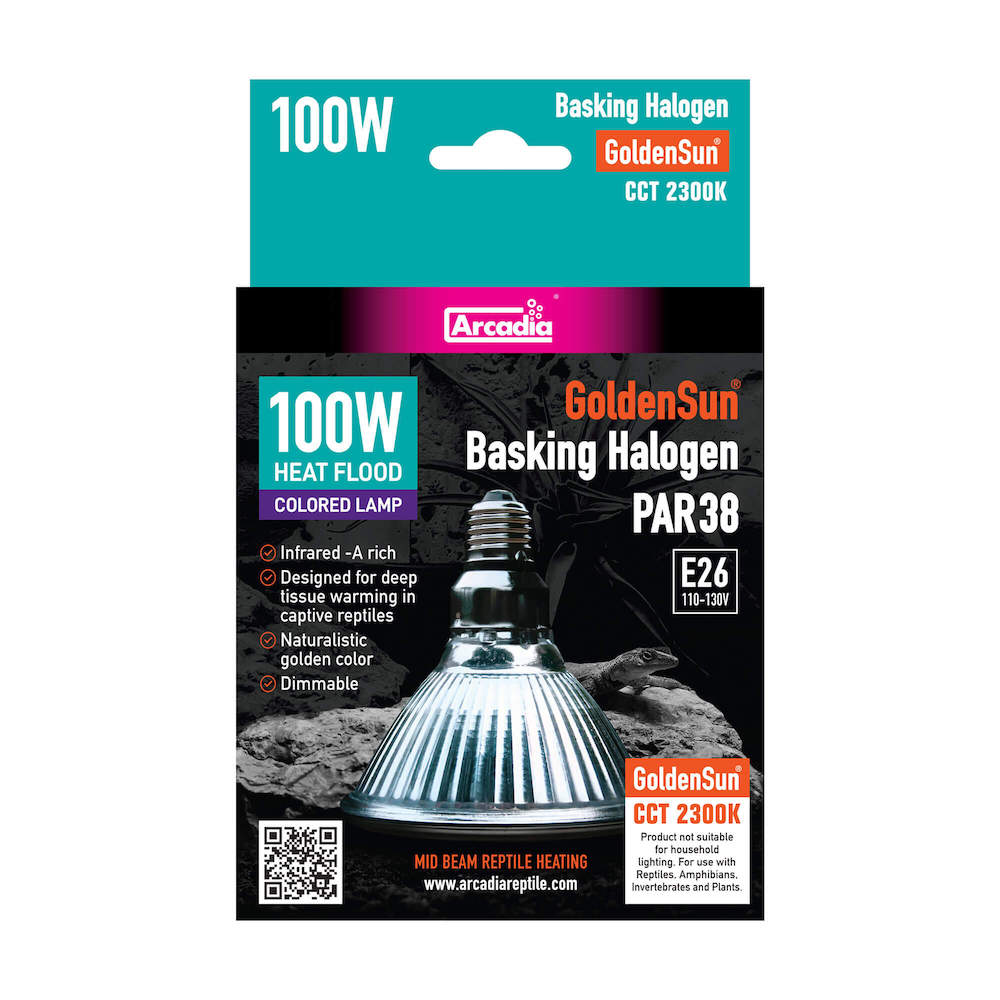 Halogen Basking Heat Lamp for Reptiles, 50 Watt