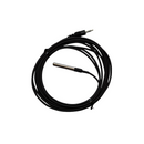 Black probe cable with a sensor on a white background