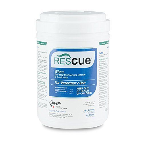 Rescue Disinfectant Wipes, 160 Count