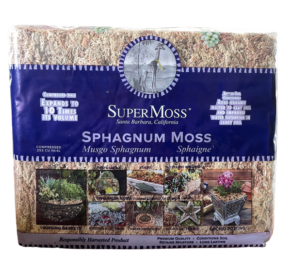 Sphagnum Moss, 1.1 pound mini bale