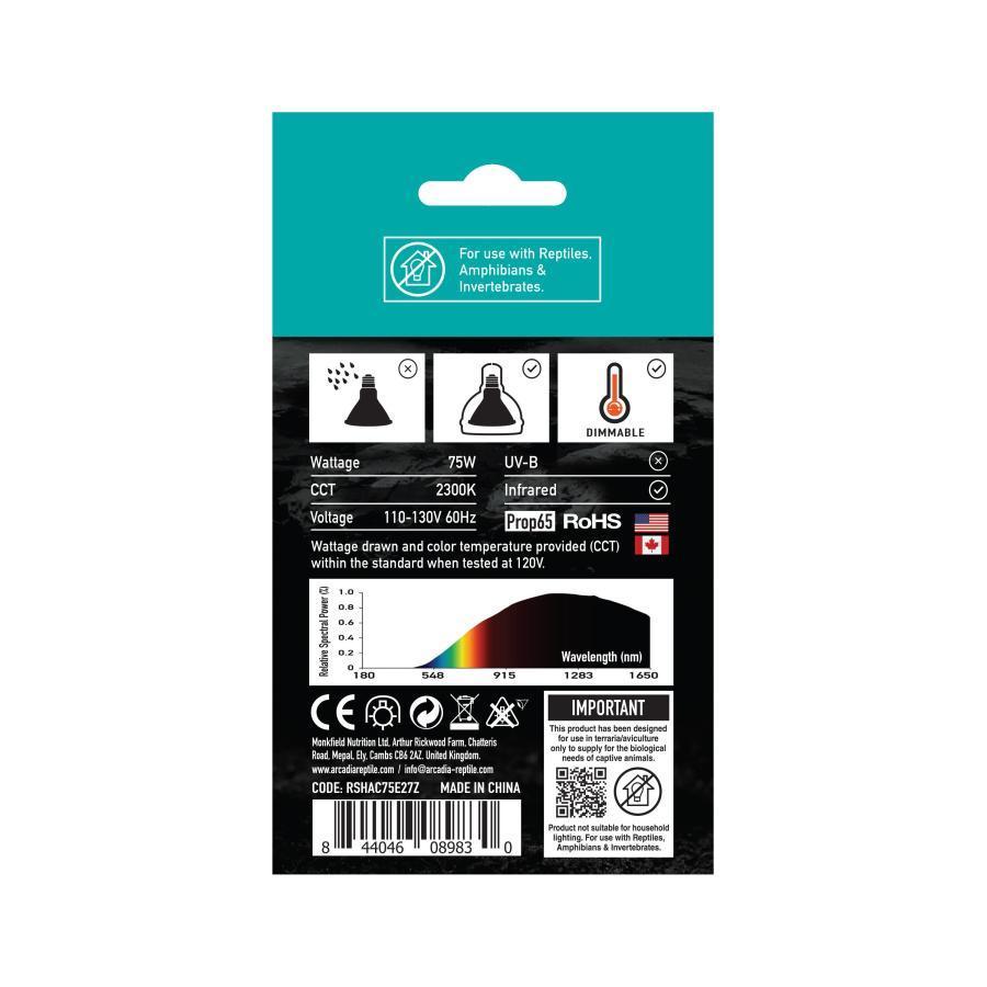 Halogen Basking Heat Lamp for Reptiles, 50 Watt
