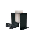 Ceramic lamp holder with switch on a white background