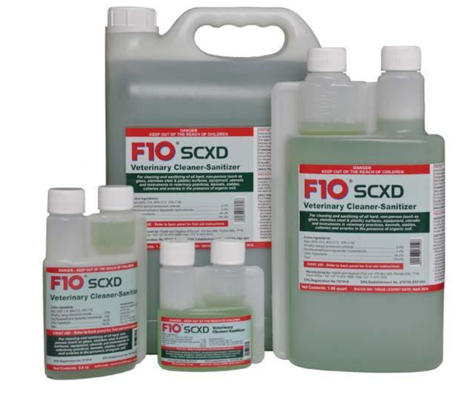 F10SCXD Veterinary Cleaner-Sanitizer
