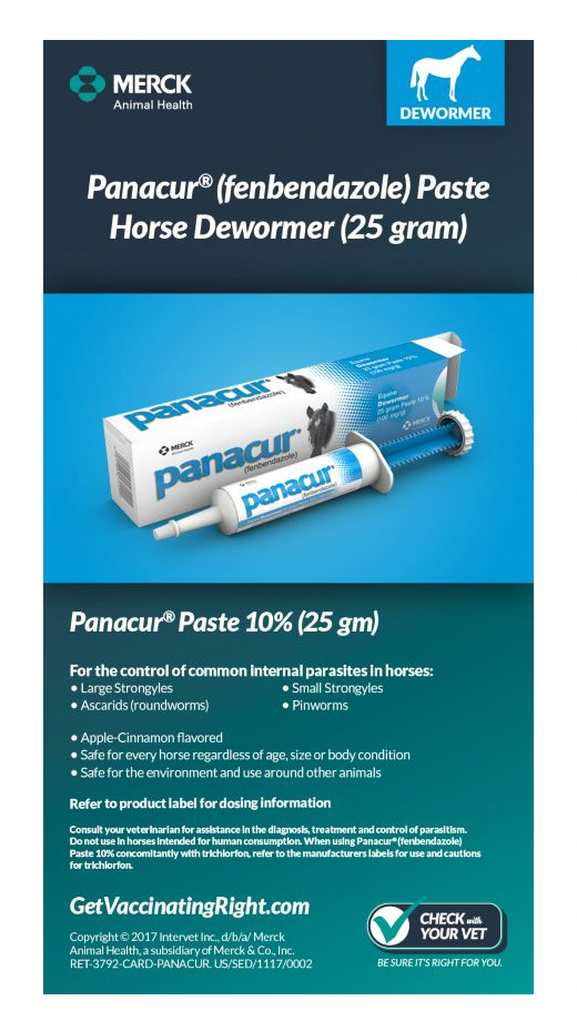 Reptile-Safe Panacur (Fenbendazole) Dewormer Paste, 25 gram 10%