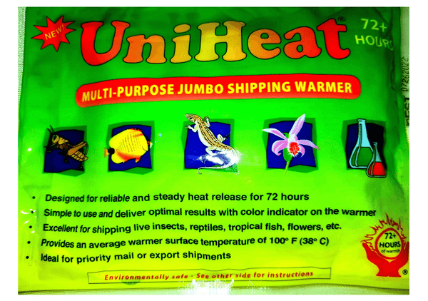 Front of packaging: Multi-purpose jumbo shipping warmer. Heat release for 72 hours.