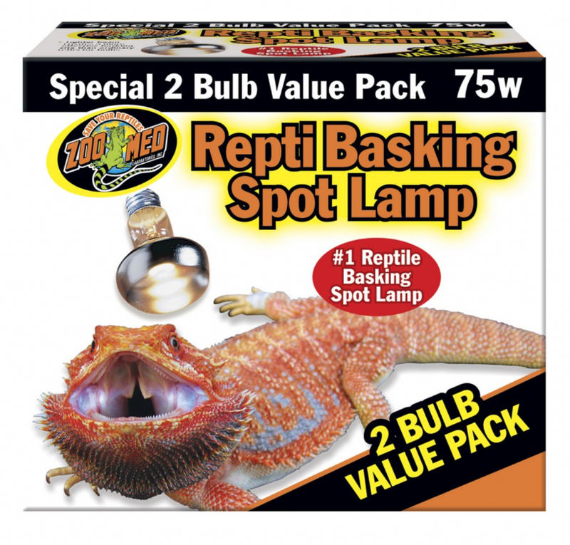 Repti Basking Spot Lamp, 75 watt (2-Bulb Value Pack)